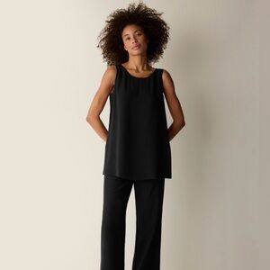Eileen Fisher Women’s 100% Silk, Black, Size XL